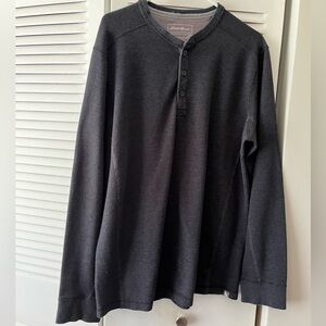 Eddie Bauer Men’s DK Gray Henley top